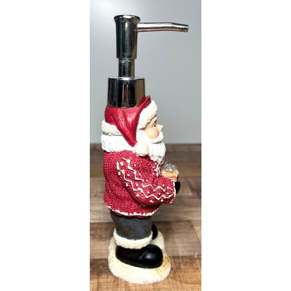 Santa Claus Christmas Kitchen Soap Dispenser Decorative Holiday Ceramic Figurine - Picture 2 of 5